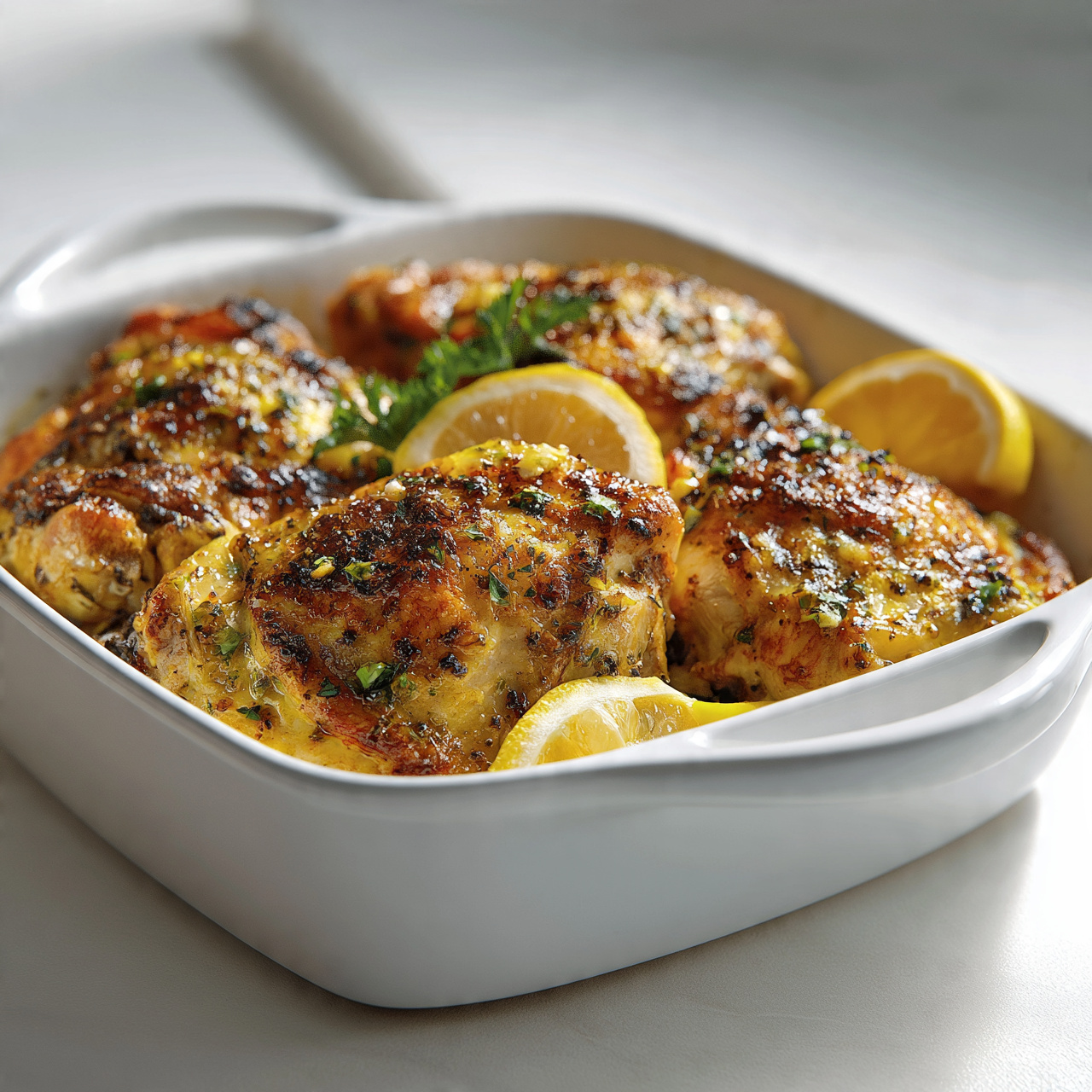Chicken Thighs and Green Beans Skillet
