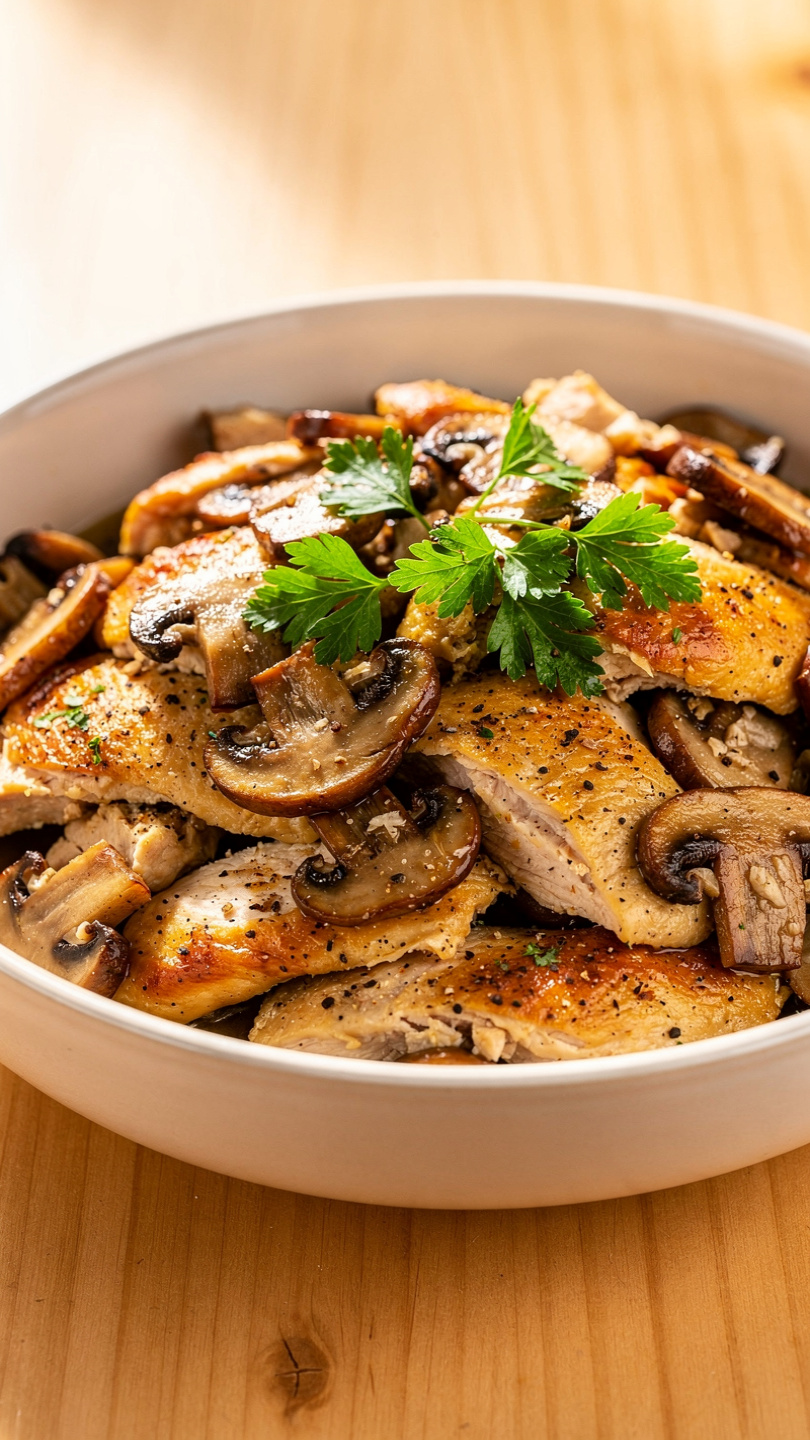 Creamy Chicken and Mushroom Skillet
