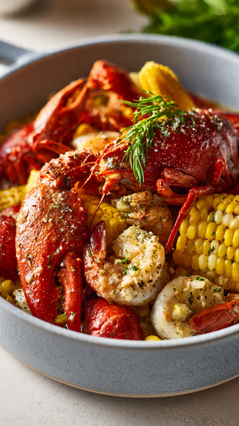 Cajun Seafood Boil with Garlic Butter Sauce