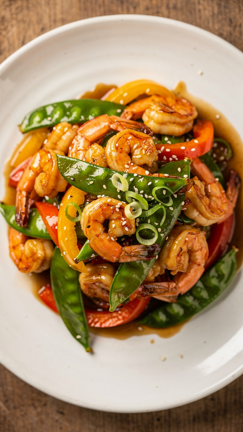 Honey Garlic Shrimp Stir Fry